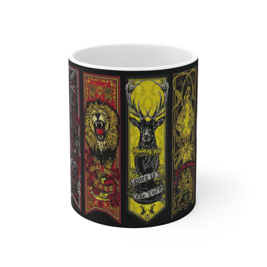 Luxe Animal Art Ceramic Coffee Cups - 11oz & 15oz - Perfect for Nature Lovers