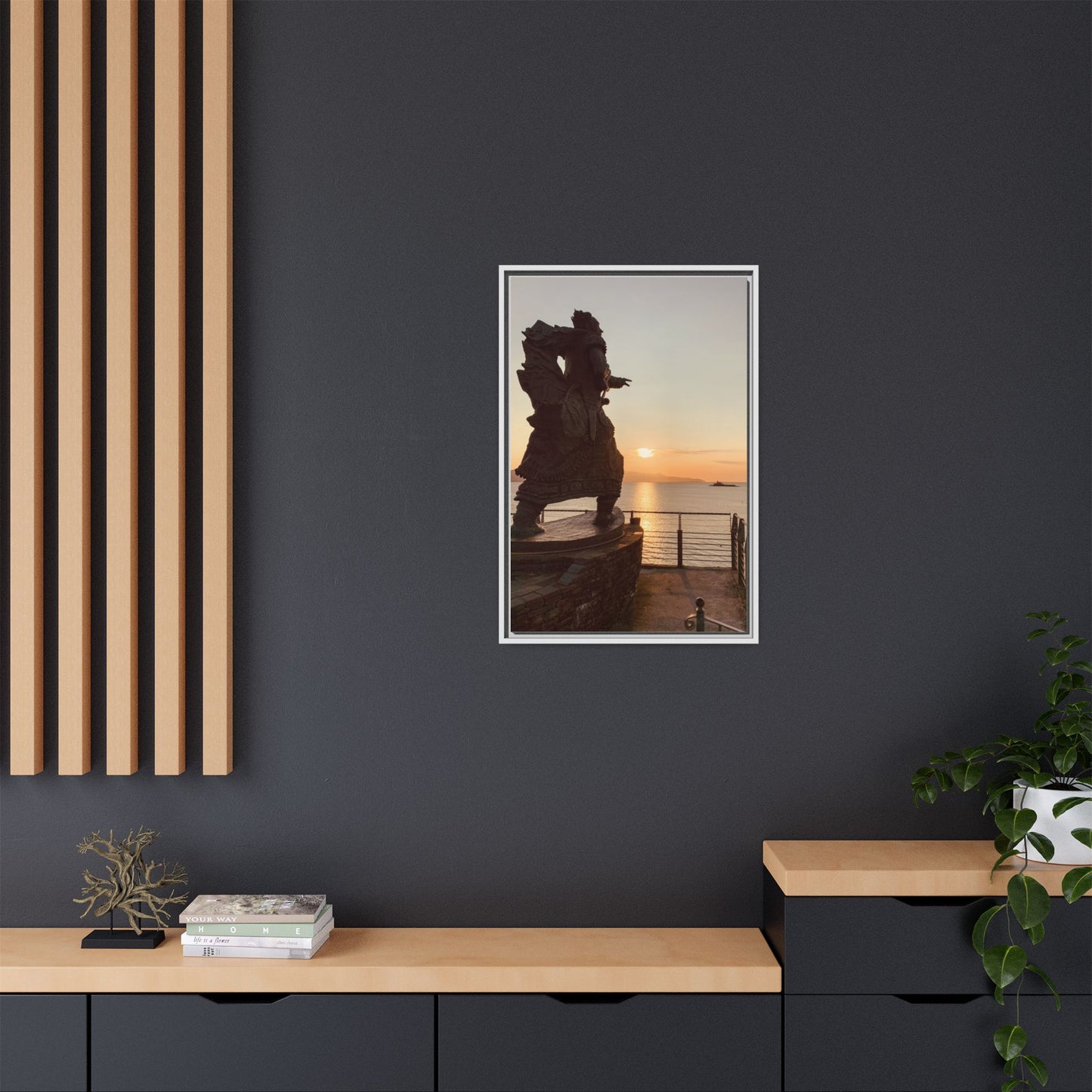Fenit Matte Canvas, Framed (Multi-color)
