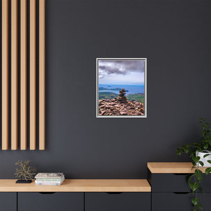 Mount Brandon Top Matte Canvas, Framed (Multi-color)