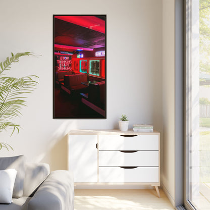 The Mermaids Night Club Matte Canvas, Framed (Multi-color)