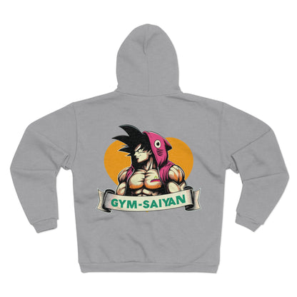 Gym Saiyan Goku Shark Muscle Unisex Hooded Zip Sweatshirt
