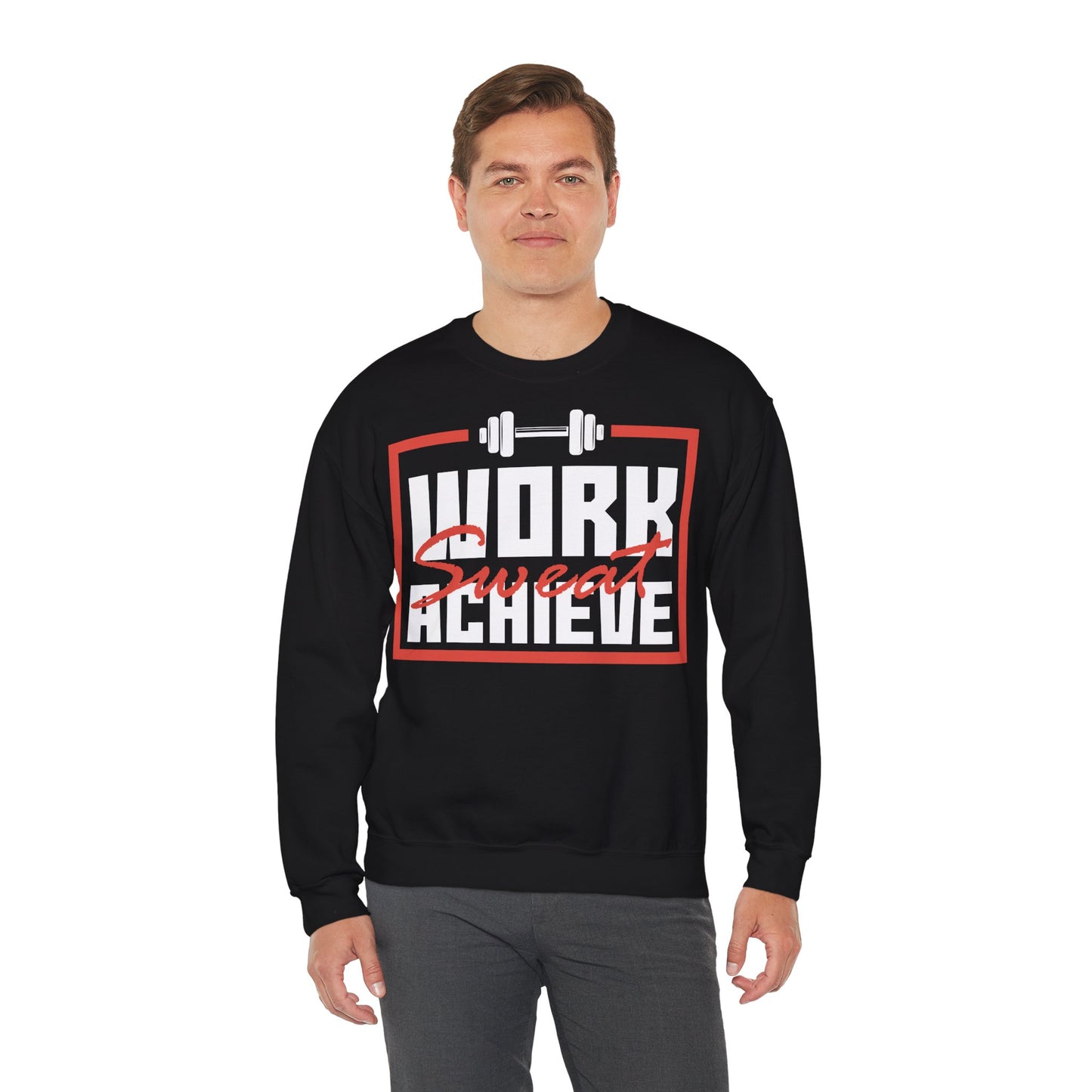 Hard Work = Sweat Achieve Unisex Heavy Blend™ Crewneck Sweatshirt