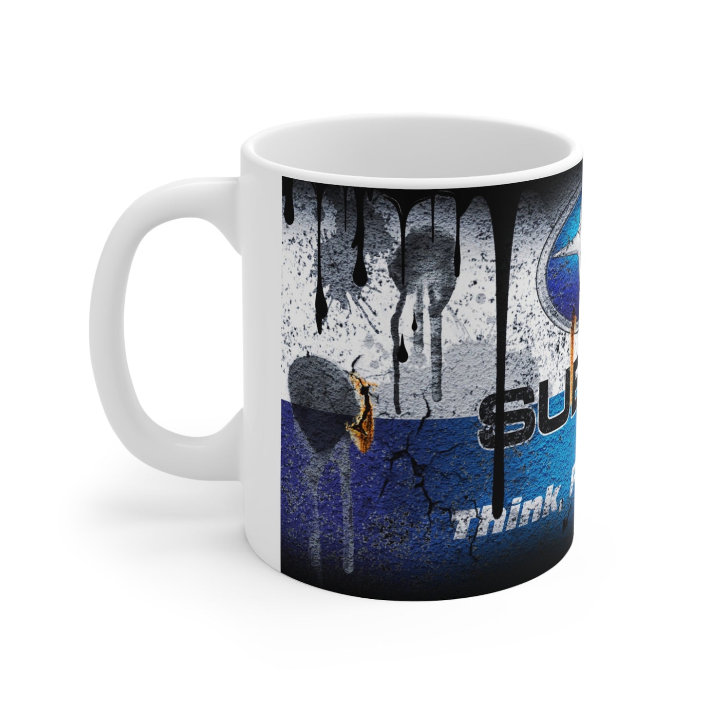 Subaru Graffiti Ceramic Coffee Cup - 11oz & 15oz | Think, Feel, Drive Mug