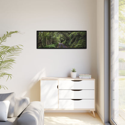 Glanageenty Forest Trail Matte Canvas, Framed (Multi-color)