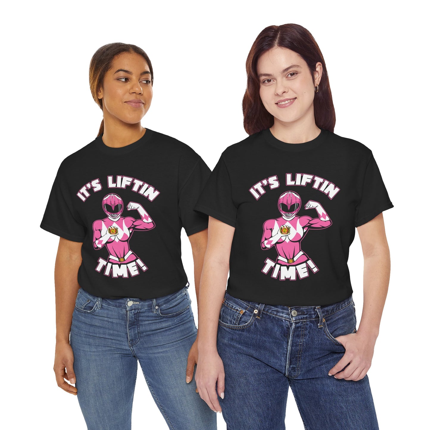 Powerful Pink Hero Unisex Heavy Cotton Tee - It's LIT Black