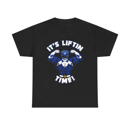 It's Liftin' Time Unisex Heavy Cotton Tee - Perfect for Fitness Enthusiasts Black