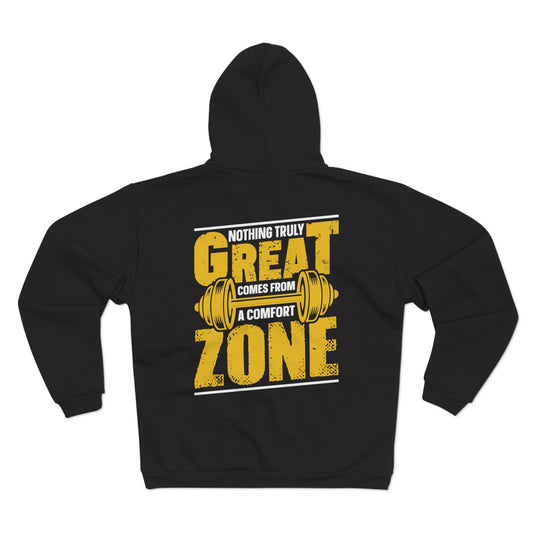 Great Zone Motivational Unisex Hooded Zip Sweatshirt