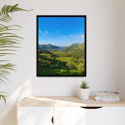 Beautiful Ladies View Matte Canvas, Framed (Multi-color)