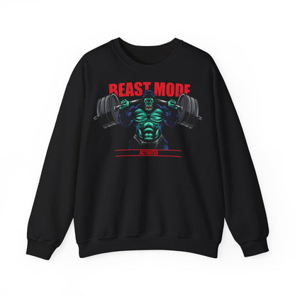 Beast Mode Unisex Heavy Blend™ Crewneck Sweatshirt – Perfect for Fitness Enthusiasts and Gym Lovers