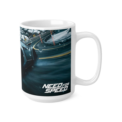 Racing-Inspired Ceramic Coffee Cups - 11oz & 15oz, Perfect for Car Enthusiasts