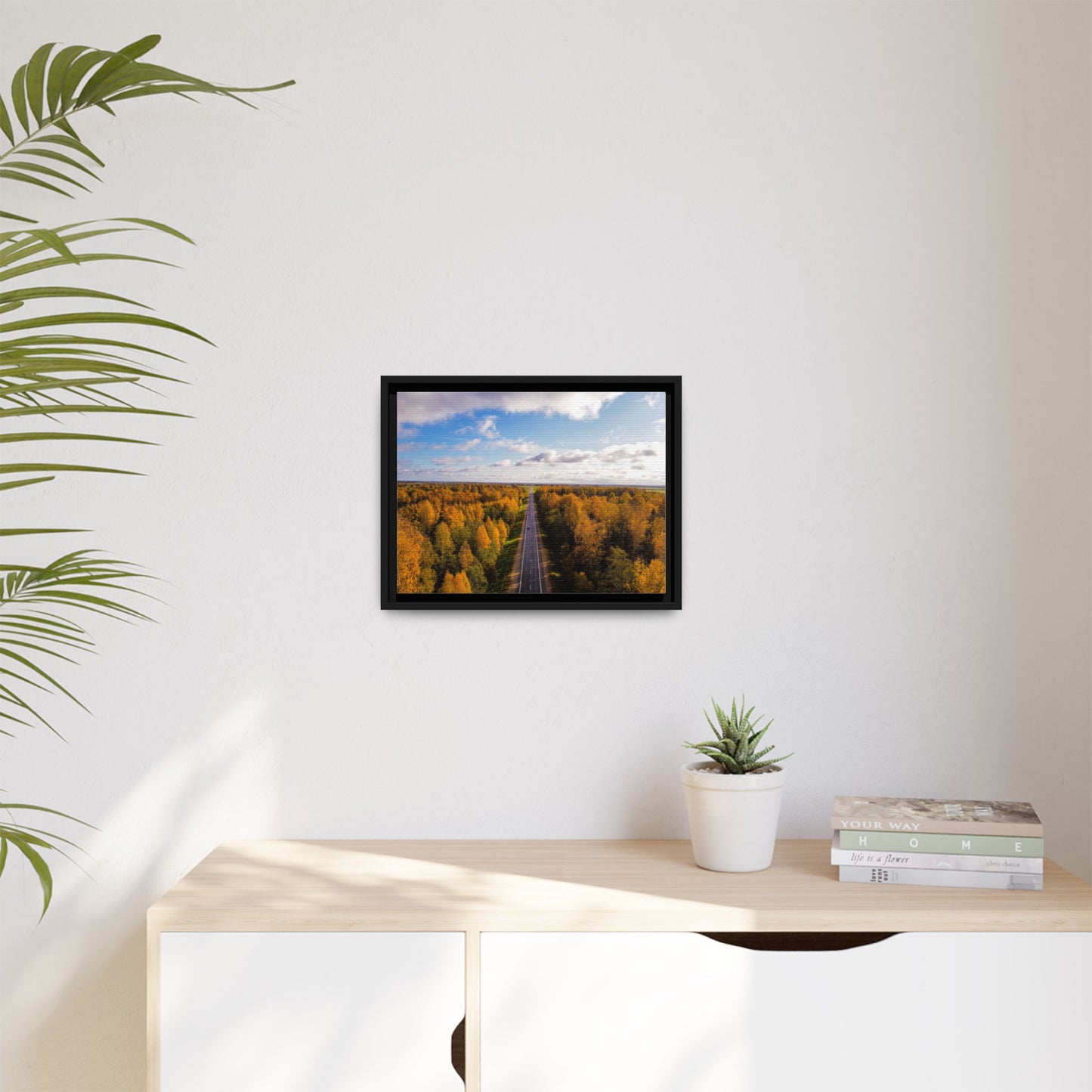 Somewhere In Lithuania Matte Canvas, Framed (Multi-color)