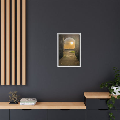 Pillars Matte Canvas, Framed (Multi-color)