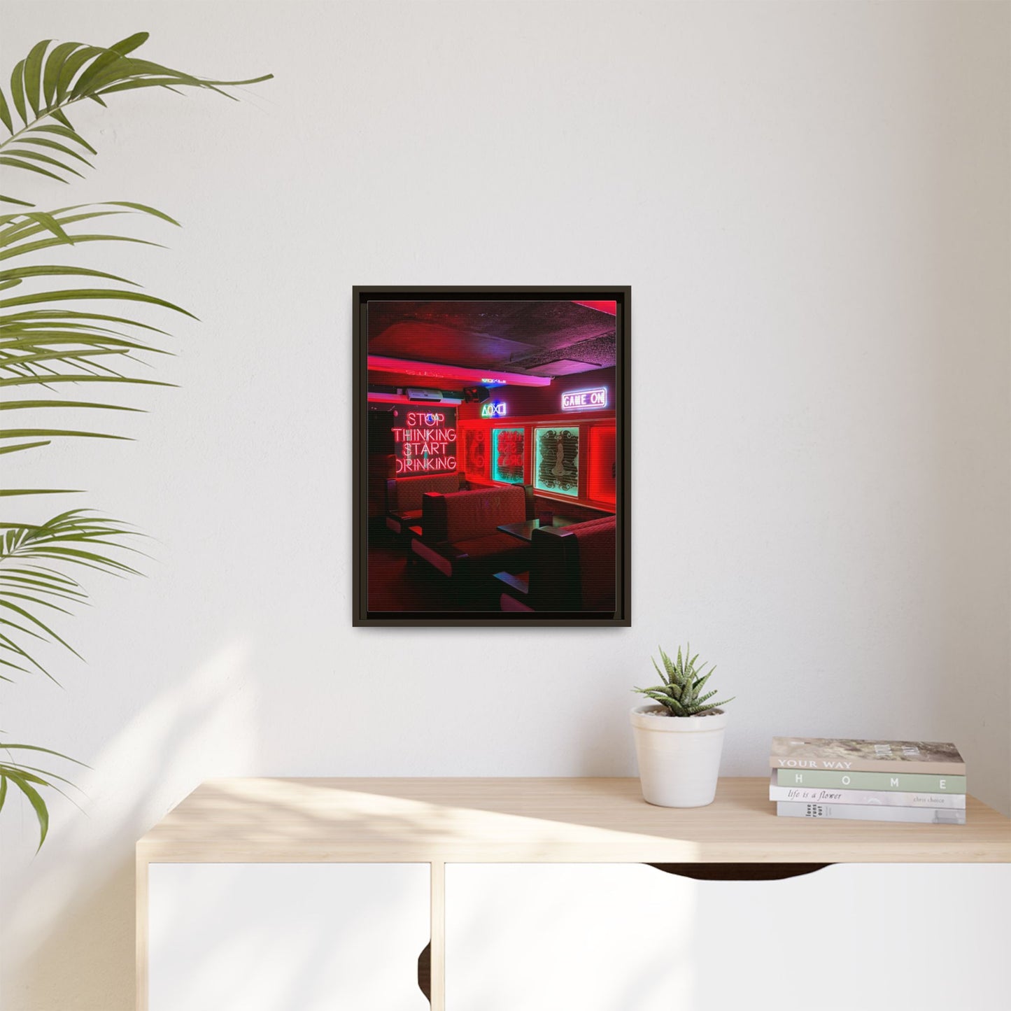 The Mermaids Night Club Matte Canvas, Framed (Multi-color)