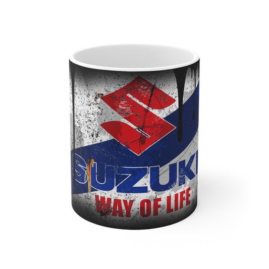 Suzuki Way of Life Ceramic Coffee Cup - 11oz & 15oz | Unique Mug for Enthusiasts