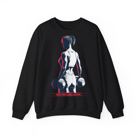 Power & Perseverance Unisex Heavy Blend™ Crewneck Sweatshirt - Motivational Fitness Apparel
