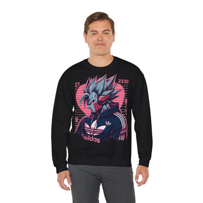 Futuristic Dragon Graphic Crewneck Sweatshirt - Unisex Heavy Blend™ - Perfect for Sci-Fi and Anime Fans
