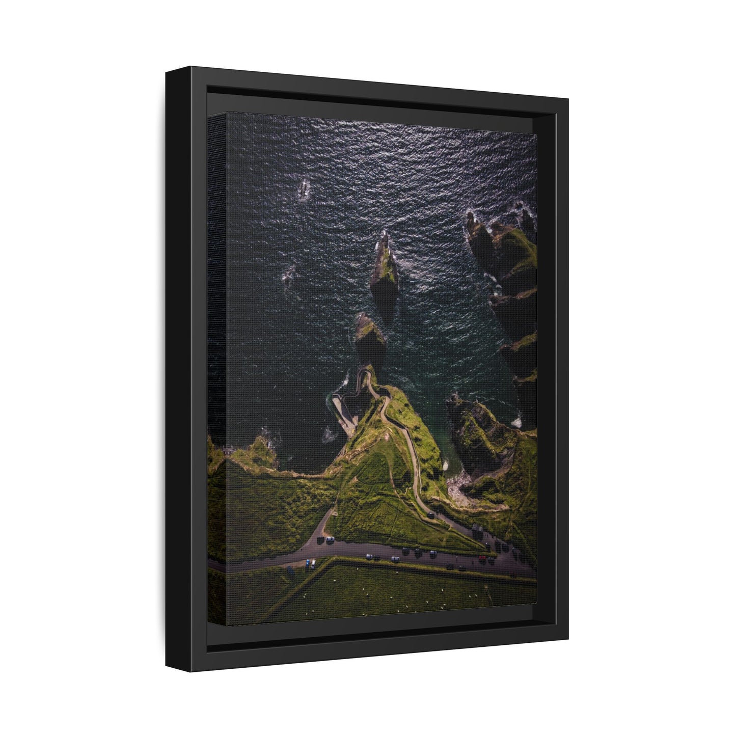 Dunquin Pier Matte Canvas, Framed (Multi-color)