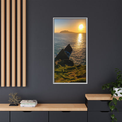 Dunquin Pier Matte Canvas, Framed (Multi-color)