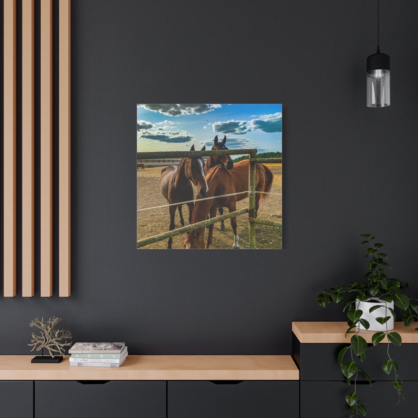 Horses Matte Canvas, Stretched, 1.25"