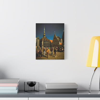 Riga Oldtown Matte Canvas, Stretched, 1.25"