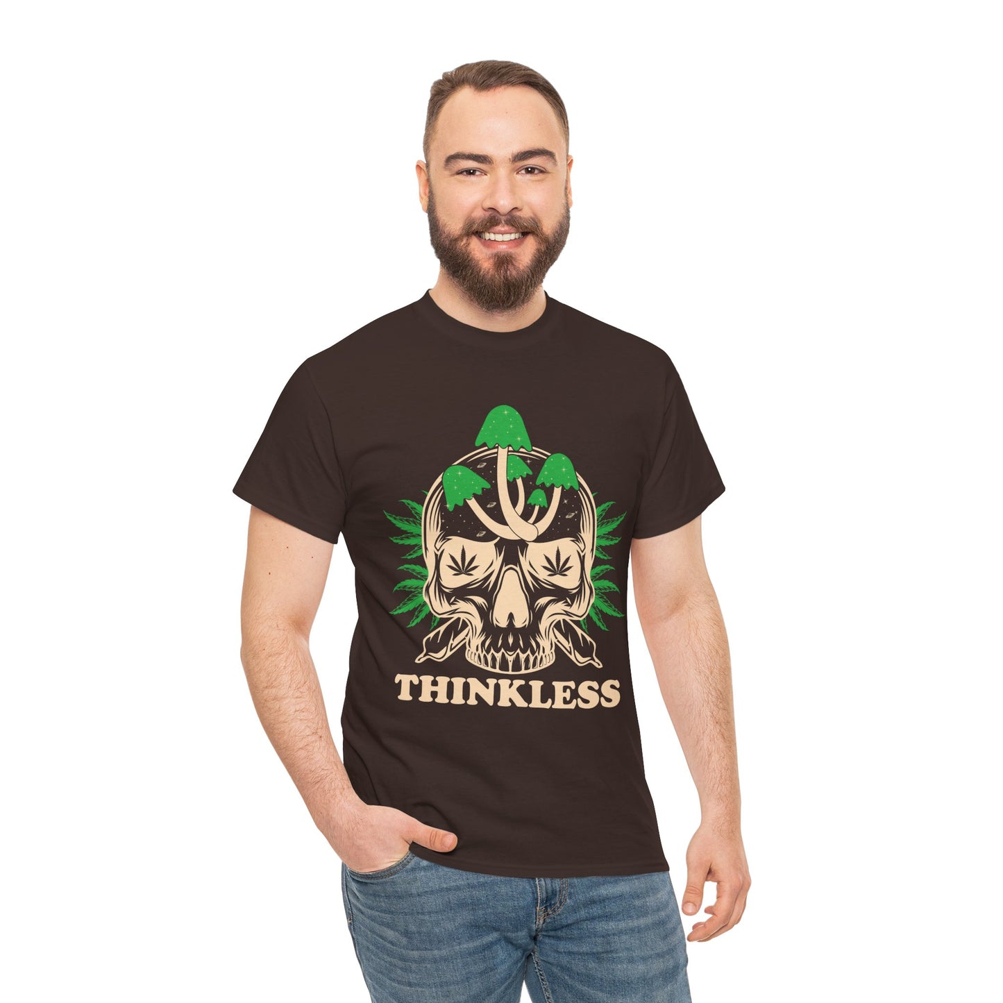 Mushroom Skull 'THINKLESS' T-Shirt