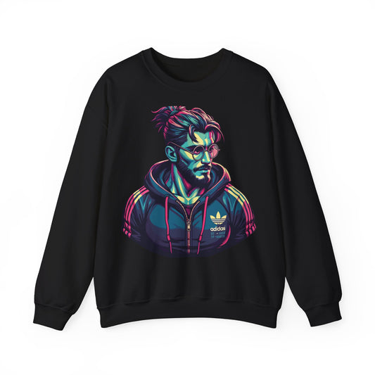 Retro Style Graphic Unisex Heavy Blend™ Crewneck Sweatshirt - Perfect for Casual Wear