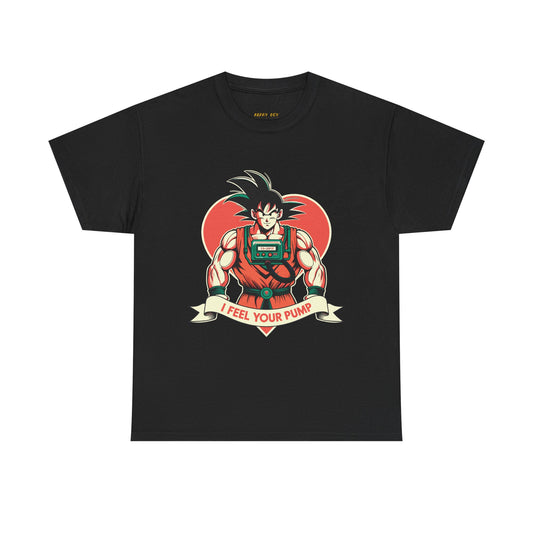 I Feel Your Pump Son Goku Unisex Heavy Cotton Tee