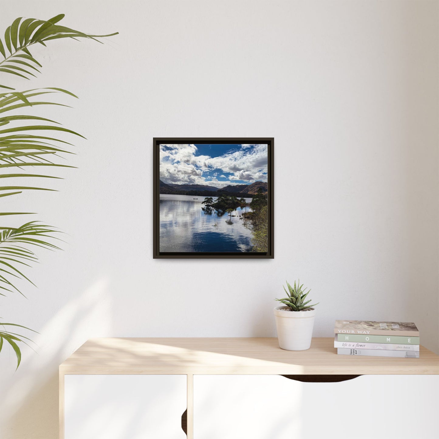 Lake Matte Canvas, Framed (Multi-color)