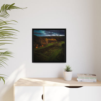 Listowel Town Park Matte Canvas, Framed (Multi-color)