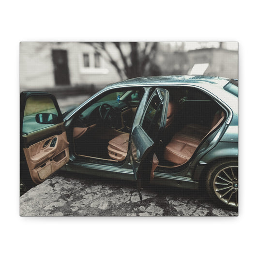 BMW 7 Matte Canvas, Stretched, 1.25"