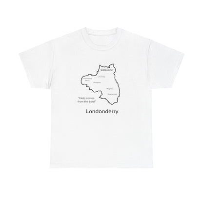 Londonderry Unisex Heavy Cotton Tee White Edition