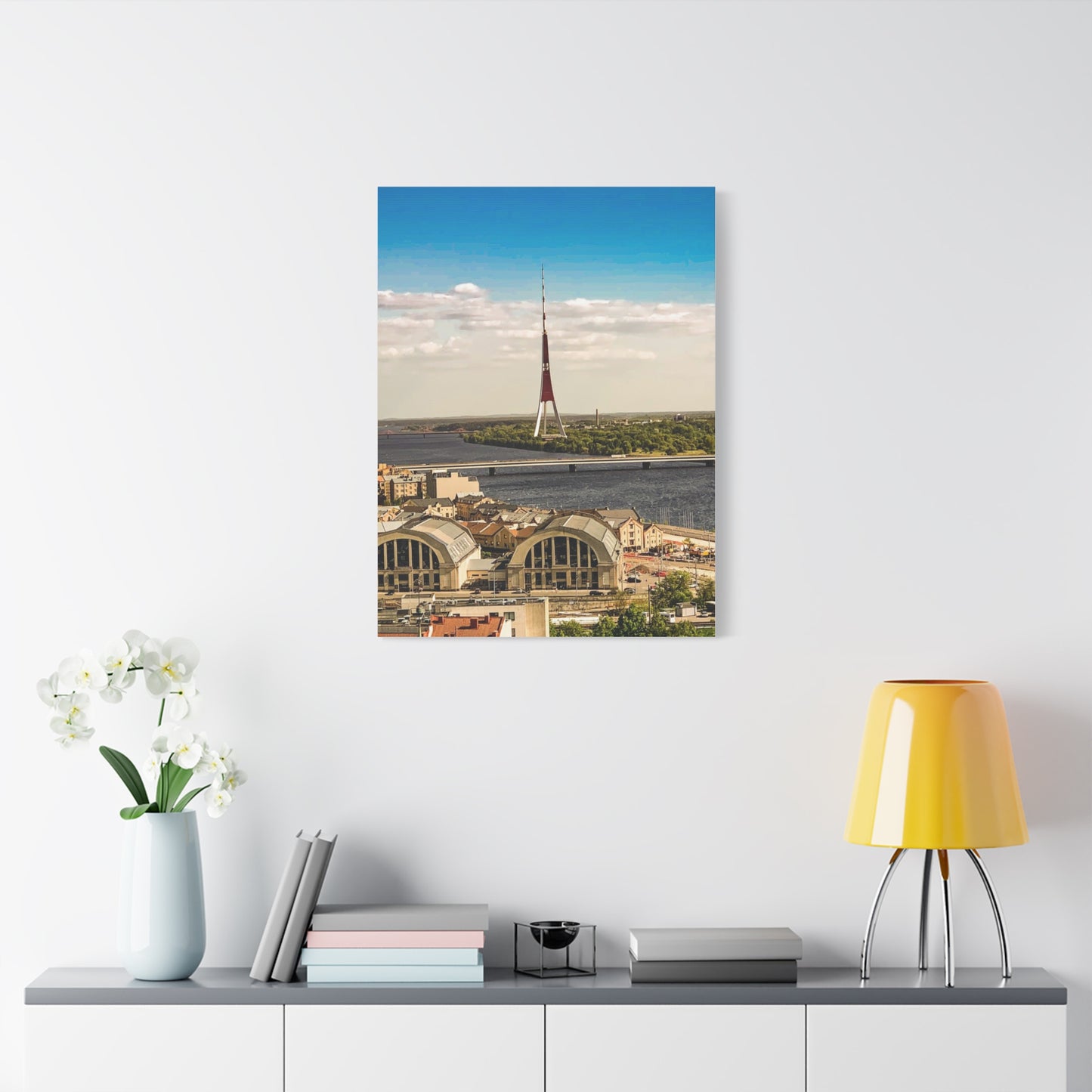 Riga TV Tower Matte Canvas, Stretched, 1.25"