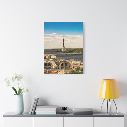 Riga TV Tower Matte Canvas, Stretched, 1.25"