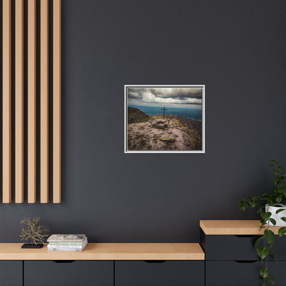 Carrauntoohil Summit Matte Canvas, Framed (Multi-color)