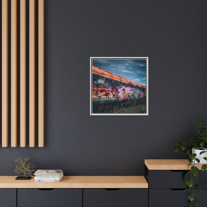 Night Train Matte Canvas, Framed (Multi-color)