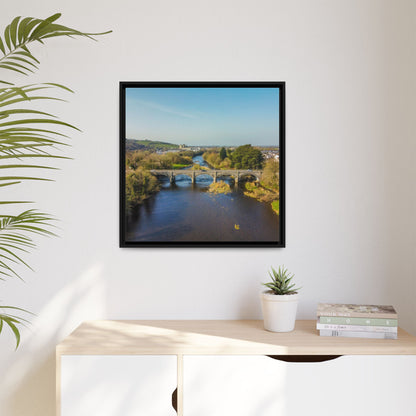 Listowel Bridge Matte Canvas, Framed (Multi-color)