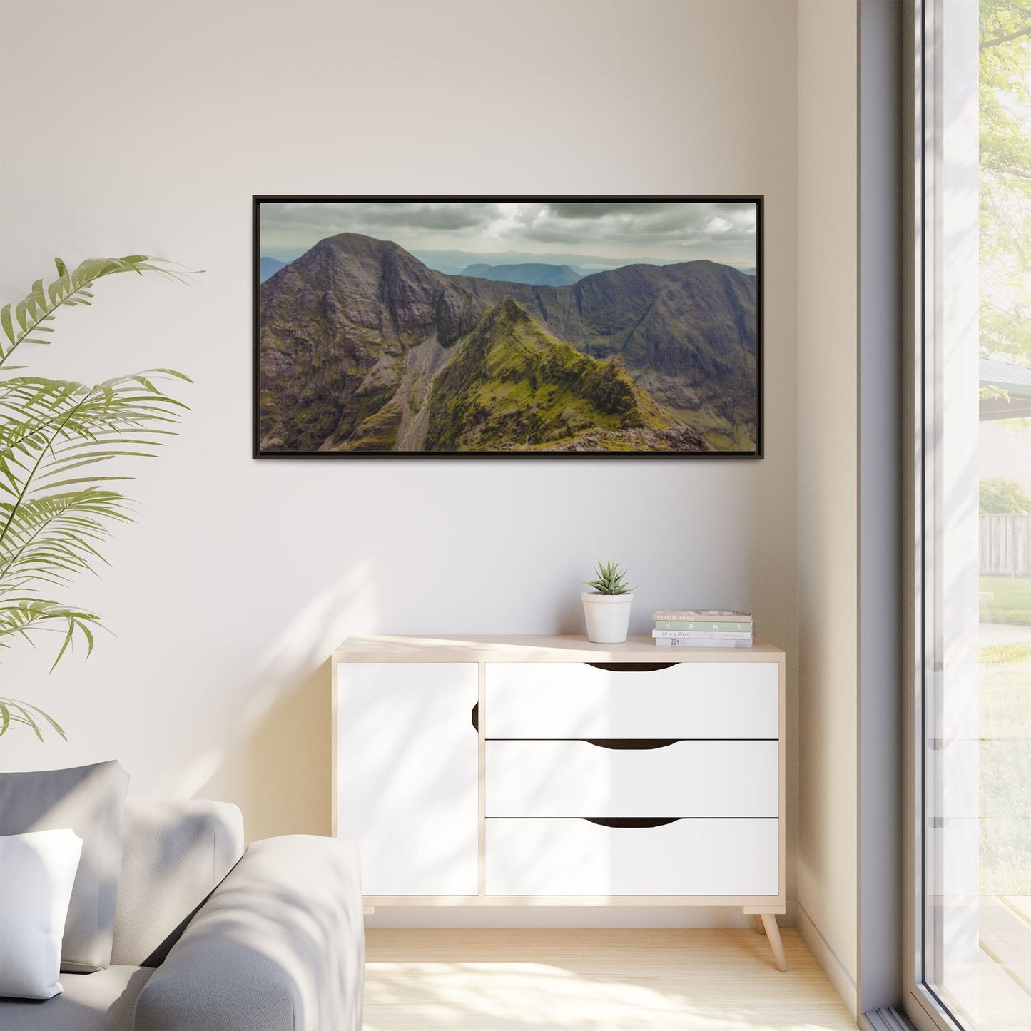 Halfway to Carrauntoohil Matte Canvas, Framed (Multi-color)