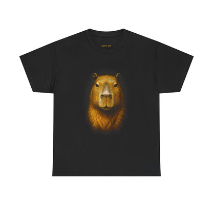Capybara Portrait Tee — Cute Realistic Capybara Animal T-Shirt