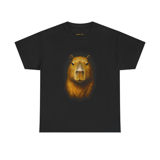 Capybara Portrait Tee — Cute Realistic Capybara Animal T-Shirt