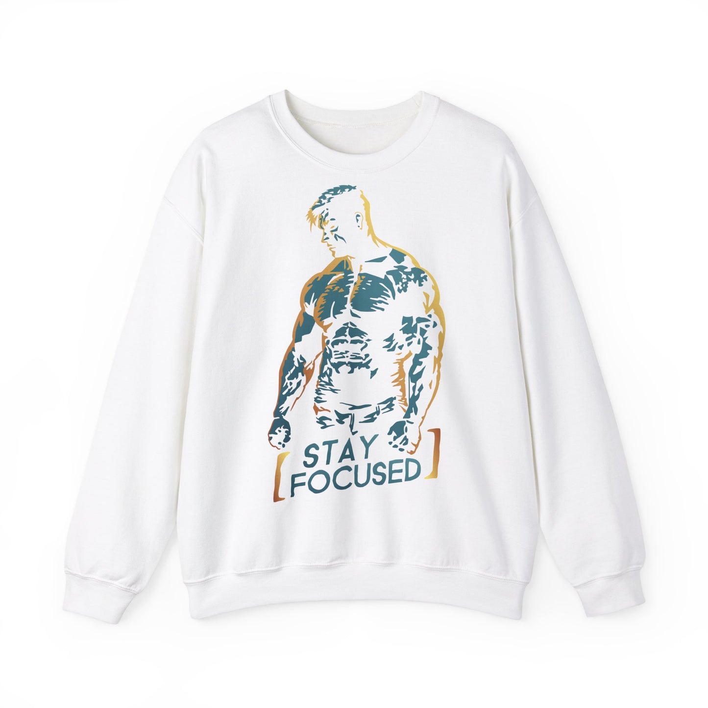 Unisex Heavy Blend™ Crewneck Sweatshirt - Stay Focused Gym Sweatshirt for Fitness Enthusiasts
