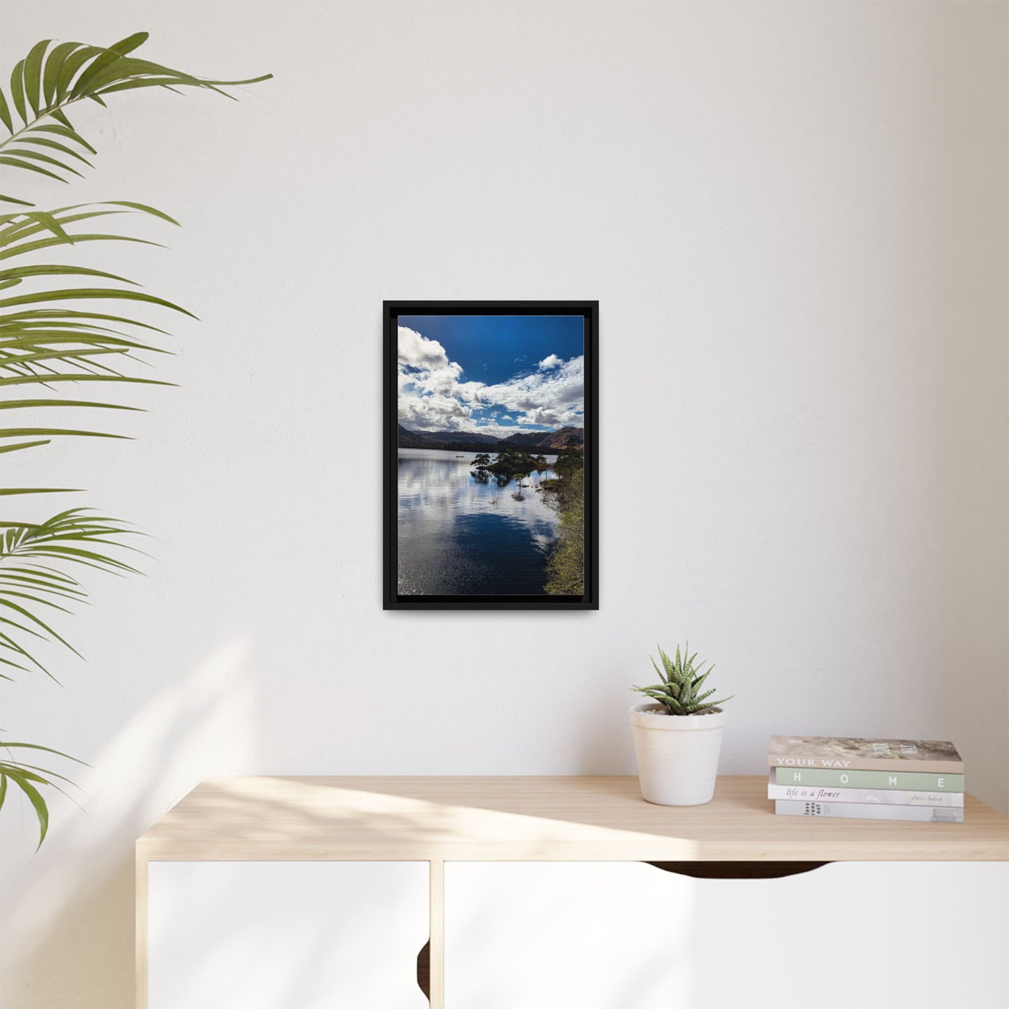 Lake Matte Canvas, Framed (Multi-color)