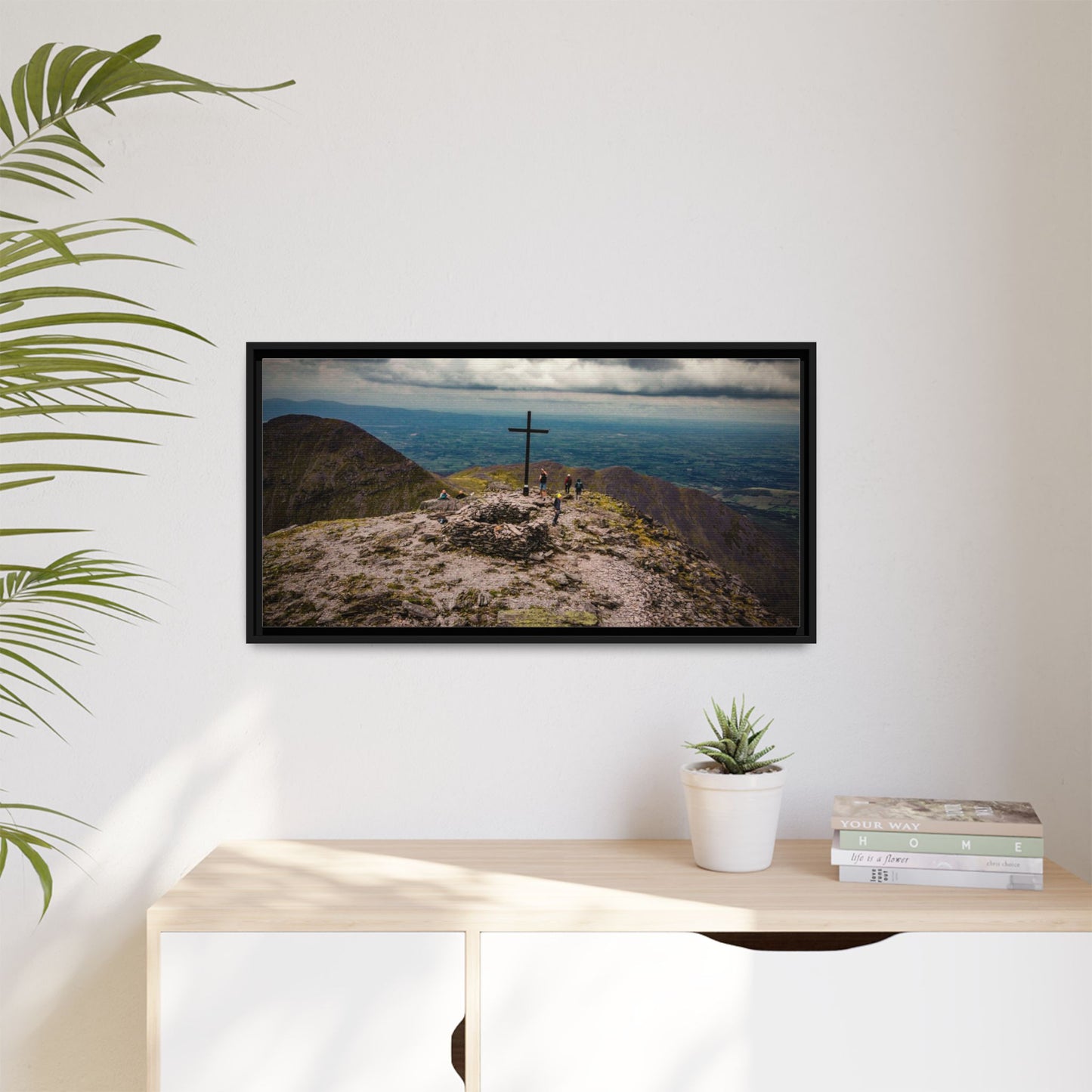 Carrauntoohil Summit Matte Canvas, Framed (Multi-color)