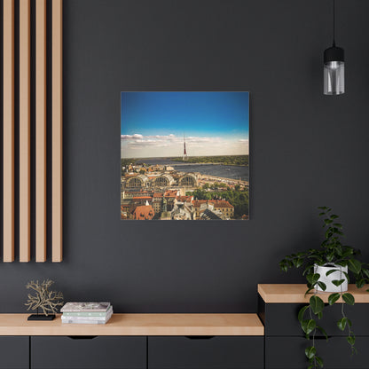 Riga TV Tower Matte Canvas, Stretched, 1.25"