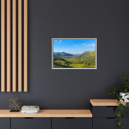 Ladies View Spring Matte Canvas, Framed (Multi-color)