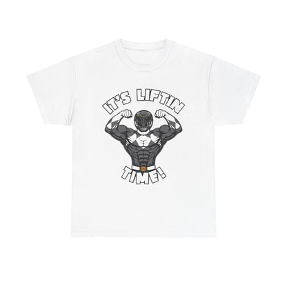It's Liftin' Time Unisex Heavy Cotton Tee - Gym Motivation Shirt for Fitness Enthusiasts White