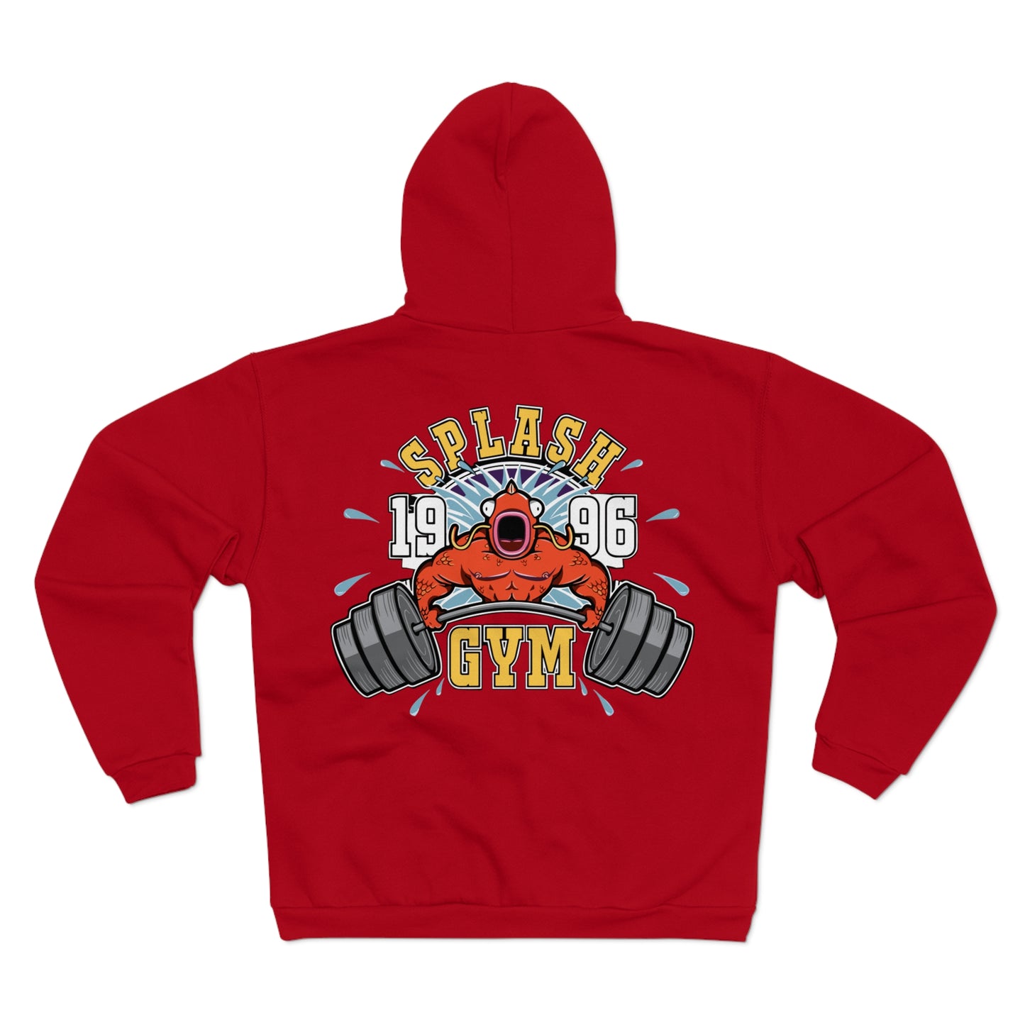 Splash Gym Unisex Hooded Zip Sweatshirt - Perfect for Fitness Enthusiasts