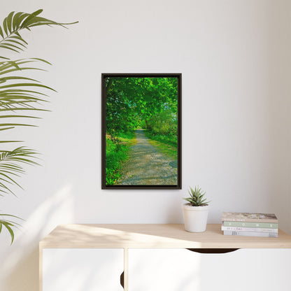 Listowel River Walk Matte Canvas, Framed (Multi-color)