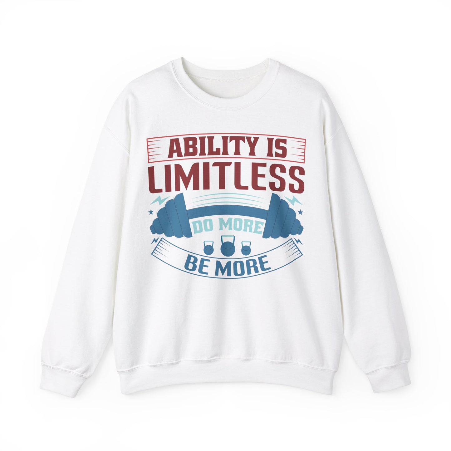 Limitless Ability Unisex Heavy Blend™ Crewneck Sweatshirt Motivational Fitness