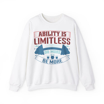 Limitless Ability Unisex Heavy Blend™ Crewneck Sweatshirt Motivational Fitness