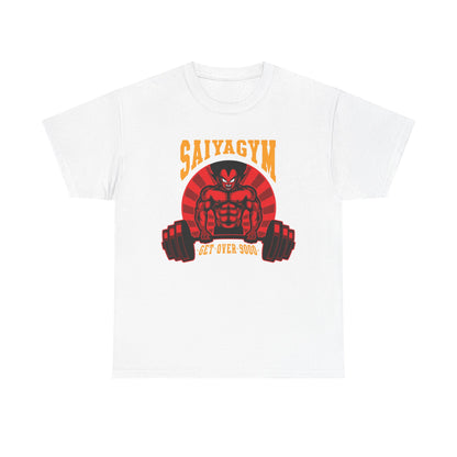Saya Gym White Unisex Heavy Cotton Tee